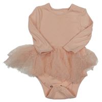 Světlerůžové žebrované body se sukýnkou Primark