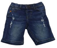 Tmavomodré riflové kraťasy s prošoupáním Denim Co.