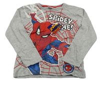 Šedé triko se Spidermanem Marvel