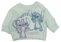 Světlemodrá oversize mikina se Stitchem Disney