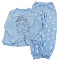 Světlemodré plyšové pyžamo s Elsou Disney