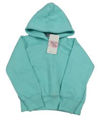 Nové - Tyrkysová mikina s kapucí 
