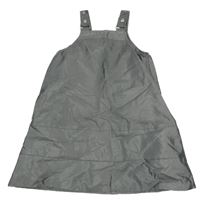 Stříbřitě šedé laclové šaty 