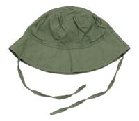 Khaki plátěný klobouk H&M