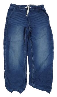Modré podšité teplákové rifle H&M