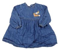 Modré riflové šaty s liškou zn. M&S