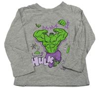 Šedé triko s Hulkem 