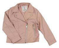 Světlerůžový koženkový podzimní křivák PRIMARK
