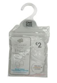 3x Bílé rukavice Primark 