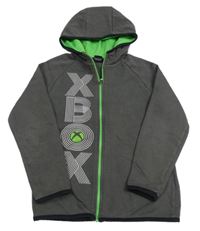 Šedá propínací mikina X-box s kapucí George