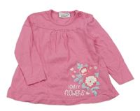 Růžová tunika s květy Smily 