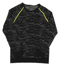 Černo-šedé vzorované spodní triko Crivit 