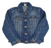 Modrá riflová crop bunda H&M