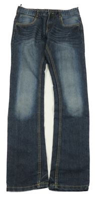 Tmavomodré šisované rifle 