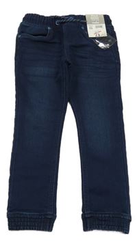 Nové - Tmavomodré teplákové rifle Pep&Co