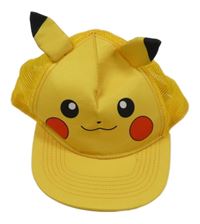 Žlutá síťovaná kšiltovka - Pikachu