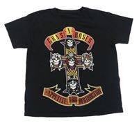 Černé tričko s potiskem - GUNS N' ROSES