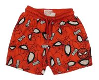 Červené plážové kraťasy se Spider-many PRIMARK