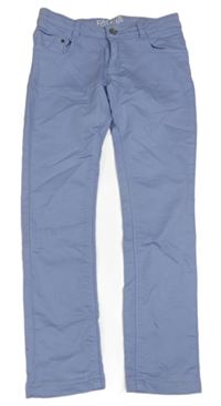 Světlemodrofialové skinny teplákové crop rifle EAT ANTS