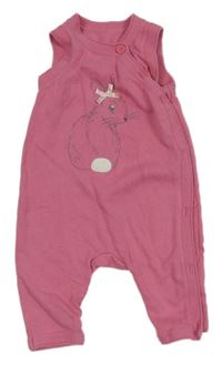 Růžové pletené laclové kalhoty s králíčkem - Peter Rabbit Mothercare