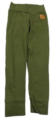 Khaki slabé tepláky s nášivkou Dolce Vita