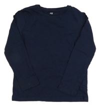 Tmavomodré triko H&M