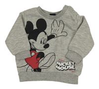 Šedá melírovaná mikina s Mickey PRIMARK