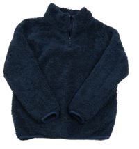 Tmavomodrá chlupatá funkční mikina MOUNTAIN WAREHOUSE