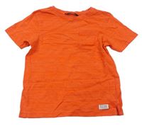Oranžové melírované tričko s kapsičkou George