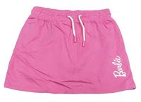Tmavorůžová tepláková sukně s nápisem Barbie Pep&Co