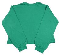 Zelená crop mikina H&M