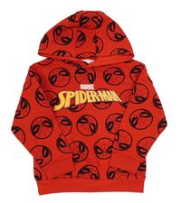 Červená mikina se Spidermanem a kapucí Primark