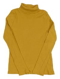 Okrový žebrovaný rolák C&A