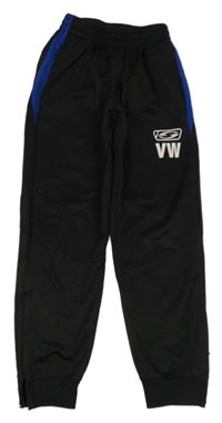 Černé sportovní tepláky s potiskem Saller