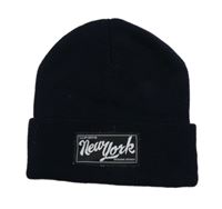 Tmavomodrá čepice s nášivkou H&M