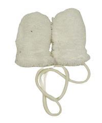 Bílé chlupaté rukavice s čumáky Topolino