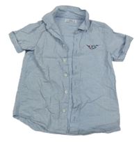 Světlemodro-bílá pruhovaná košile Matalan