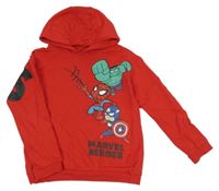 Červená mikina s Avengers a kapucí George