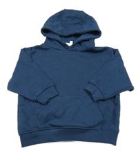 Tmavomodrá mikina s kapucí