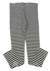 Černo-bílé pruhované legíny Little Kids
