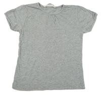 Šedé melírované tričko