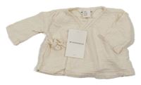 Nové - Krémové mušelínové zavinovací triko H&M