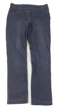 Tmavomodré tregíny rifllového vzhledu H&M