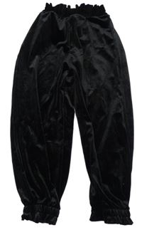 Černé sametové tepláky Zara