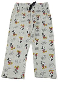 Šedé lehké tepláky s Mickeym 