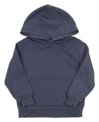 Tmavomodrá mikina s kapucí H&M