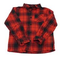 Červeno-černá kostkovaná košile Primark