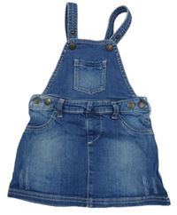 Modré laclové riflové šaty 