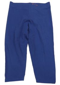 Tmavomodré crop legíny boden