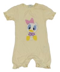 Smetanový kraťasový overal s Daisy Disney